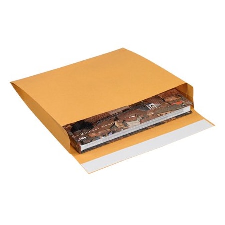 Bsc Preferred 10 x 13 x 2'' Kraft Expandable Self-Seal Envelopes, Side Loading, 100PK EN1076